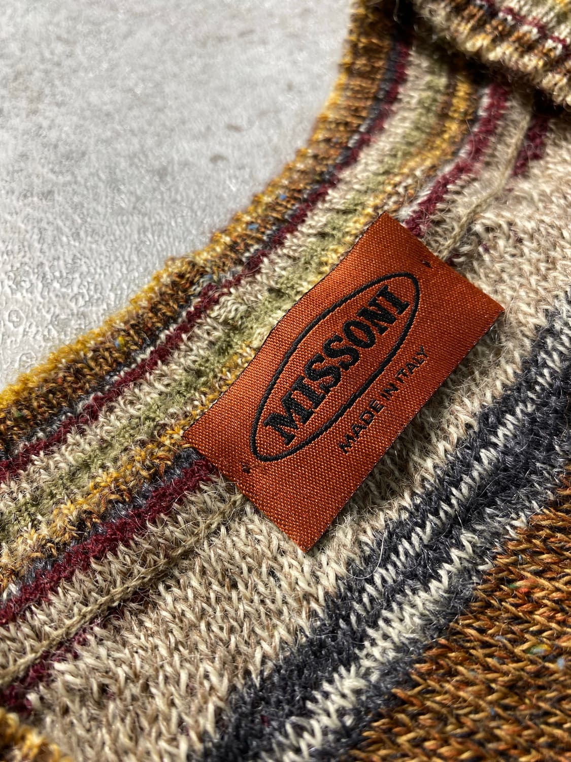 [50] 90s MISSONI 미쏘니 에스닉 울 니트 베스트 상품이미지5