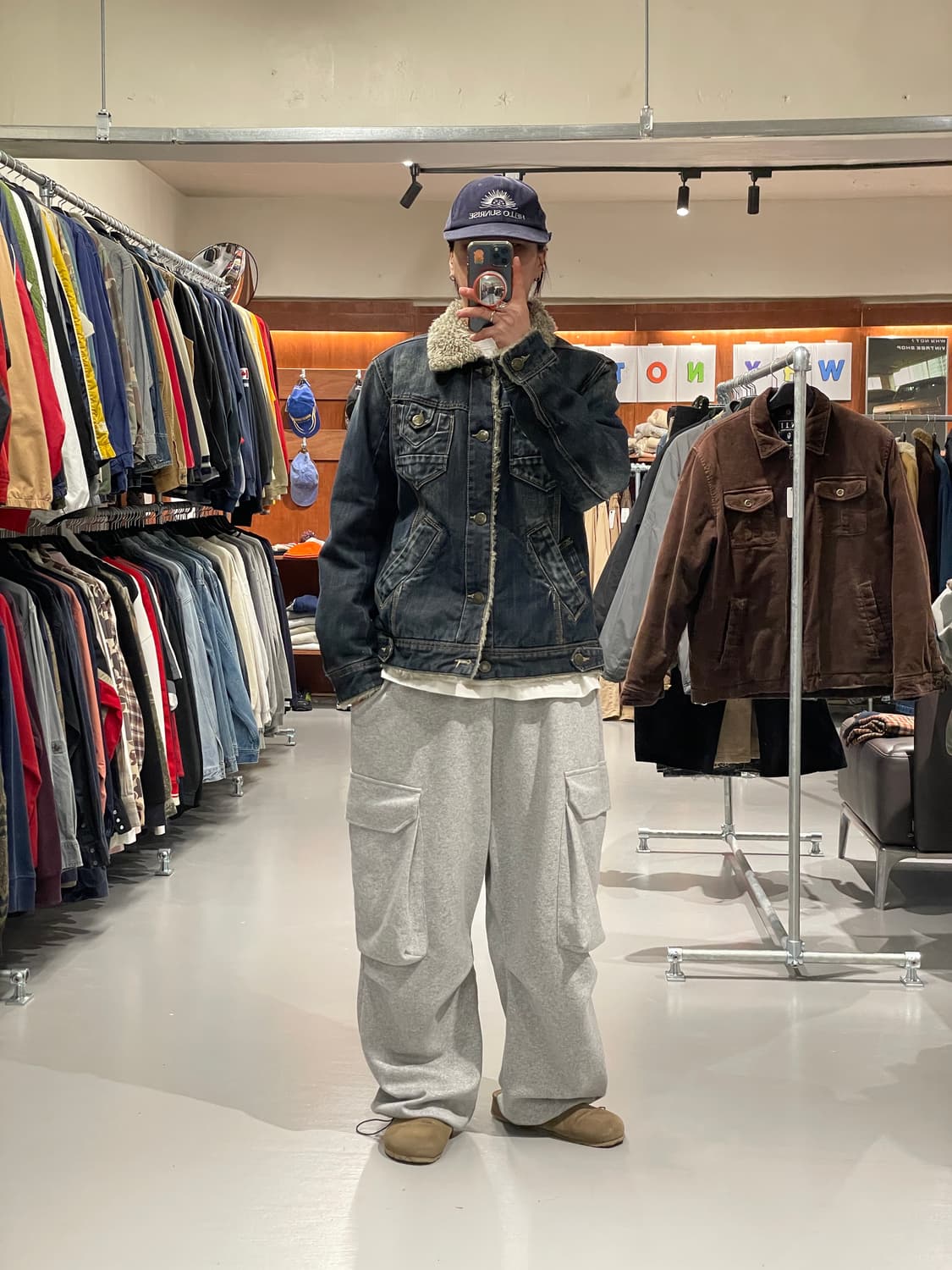 빈티지 데님 쉐르파 자켓   상품이미지3