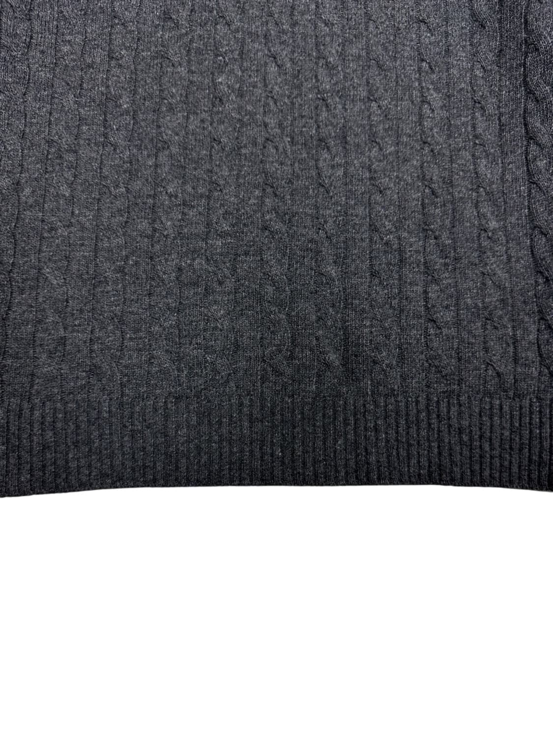 라코스테 울100% 꽈배기 니트 차콜 (3,M) 상품이미지4