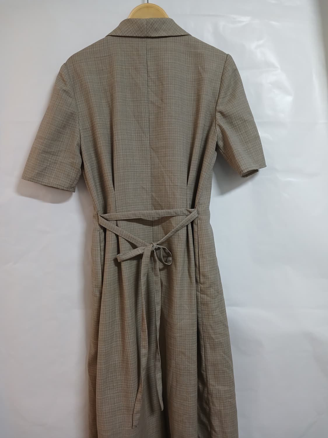 (M 55-55 반) 던스트 Dunst 체크패턴 롱원피스 상품이미지5