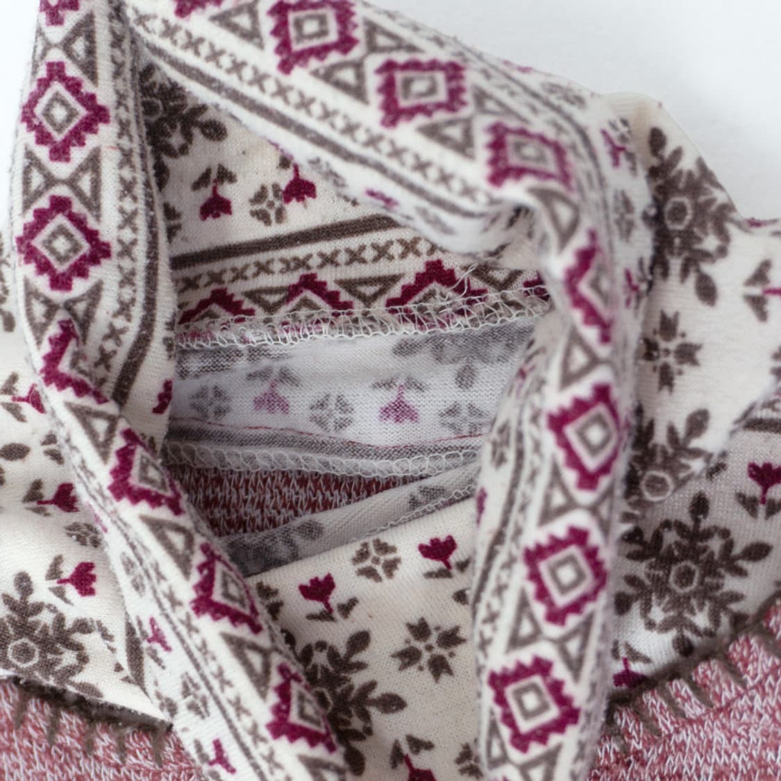 눈꽃 패턴 레이어드 탑 상품이미지4