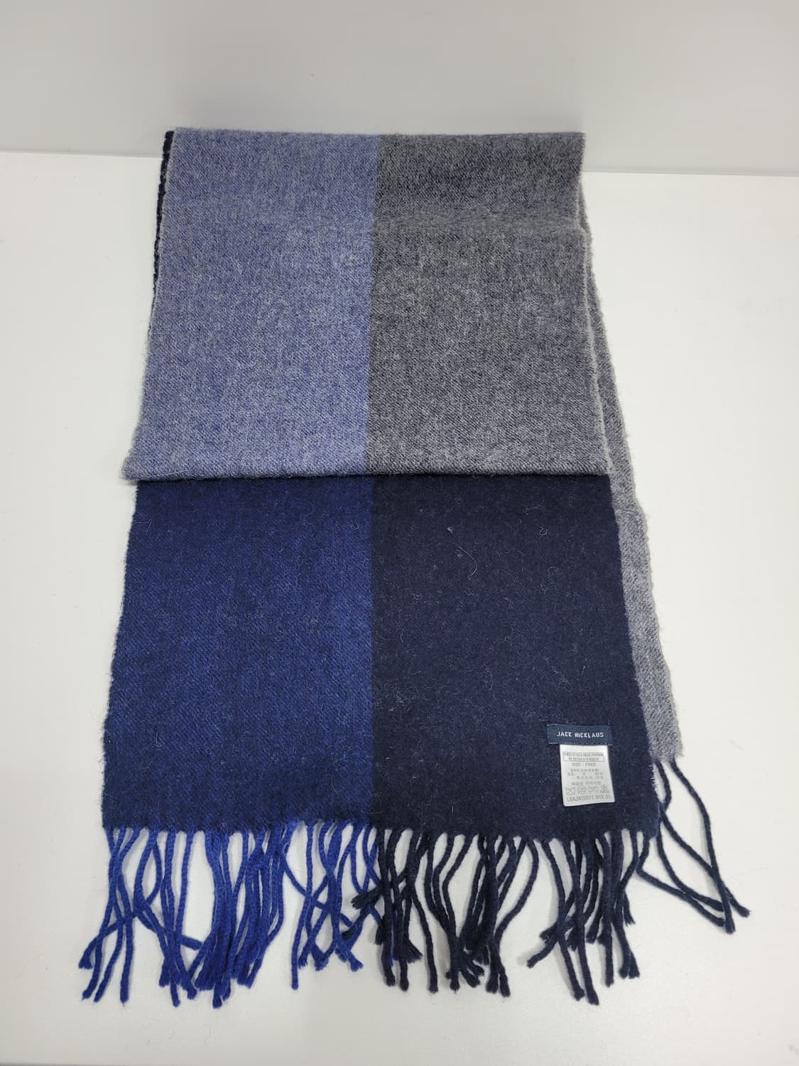 잭니클라우스 20FW 울 캐시미어 체크 블럭 머플러 / 170x30
 상품이미지4