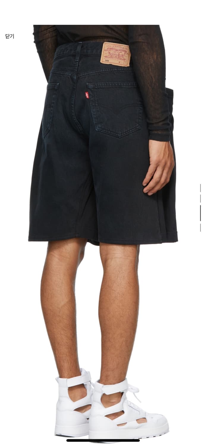 BLESS 블레스 블랙 오버조깅 데님 진 쇼츠 / 반바지 라지 상품이미지4