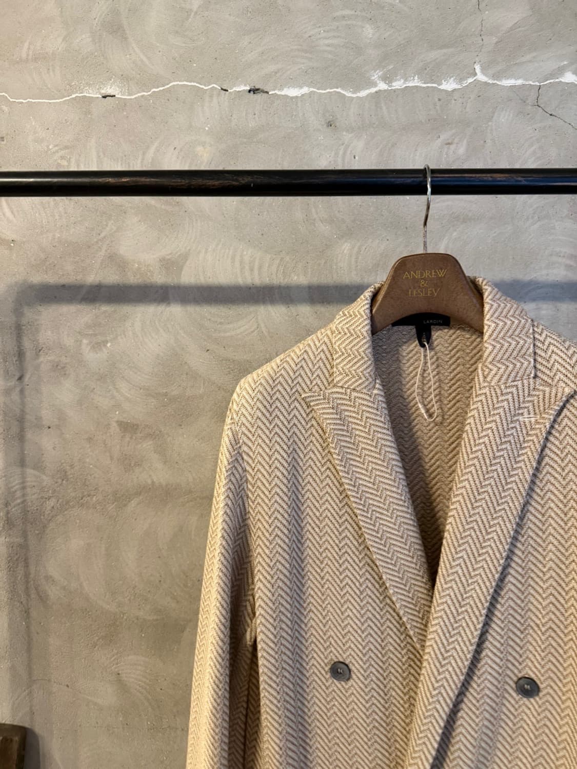 라르디니 리넨 실크 더블 브레스티드 자켓 100 상품이미지8