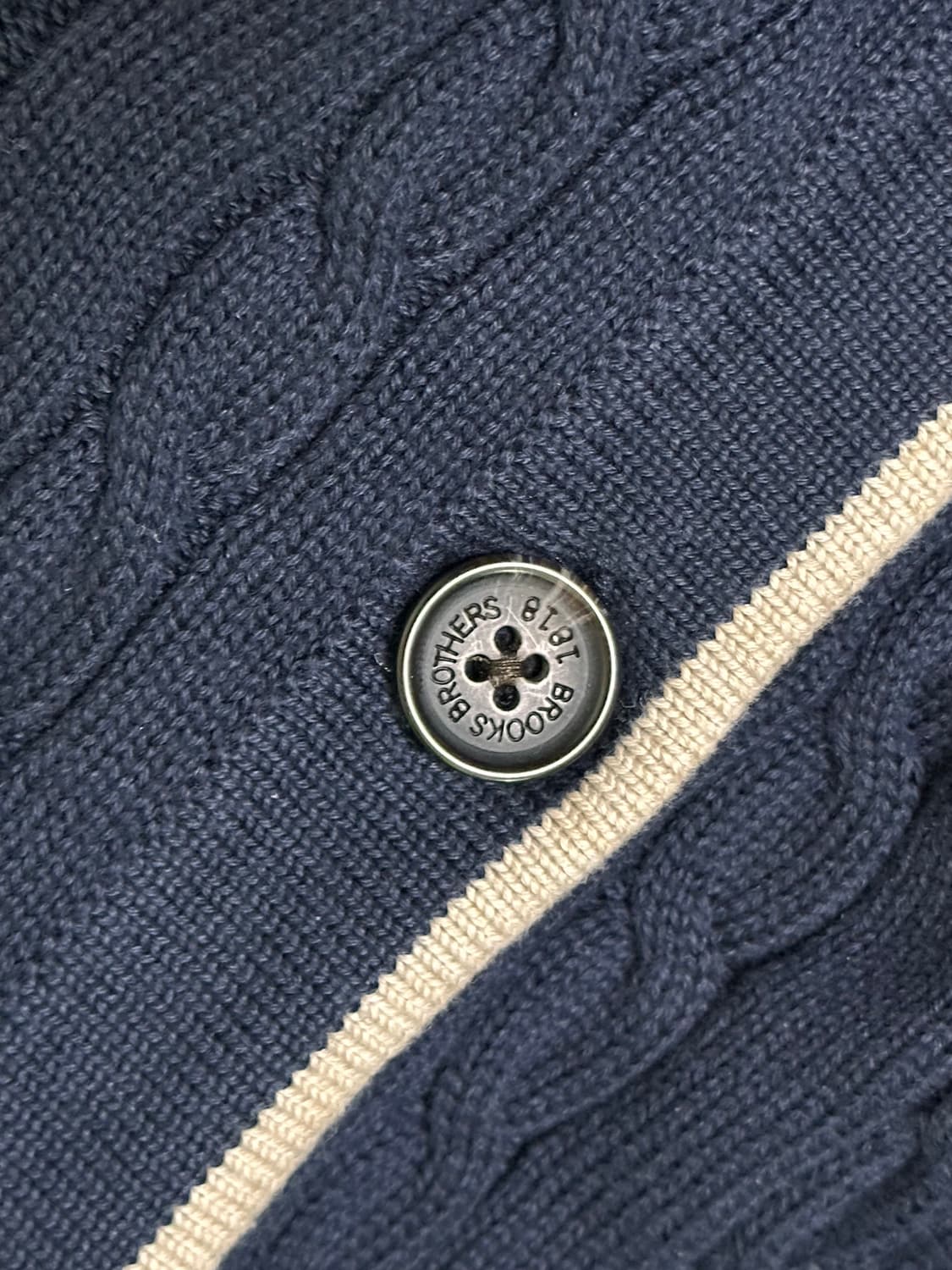 브룩스브라더스 꽈배기 가디건 M (100)/네이비 상품이미지6