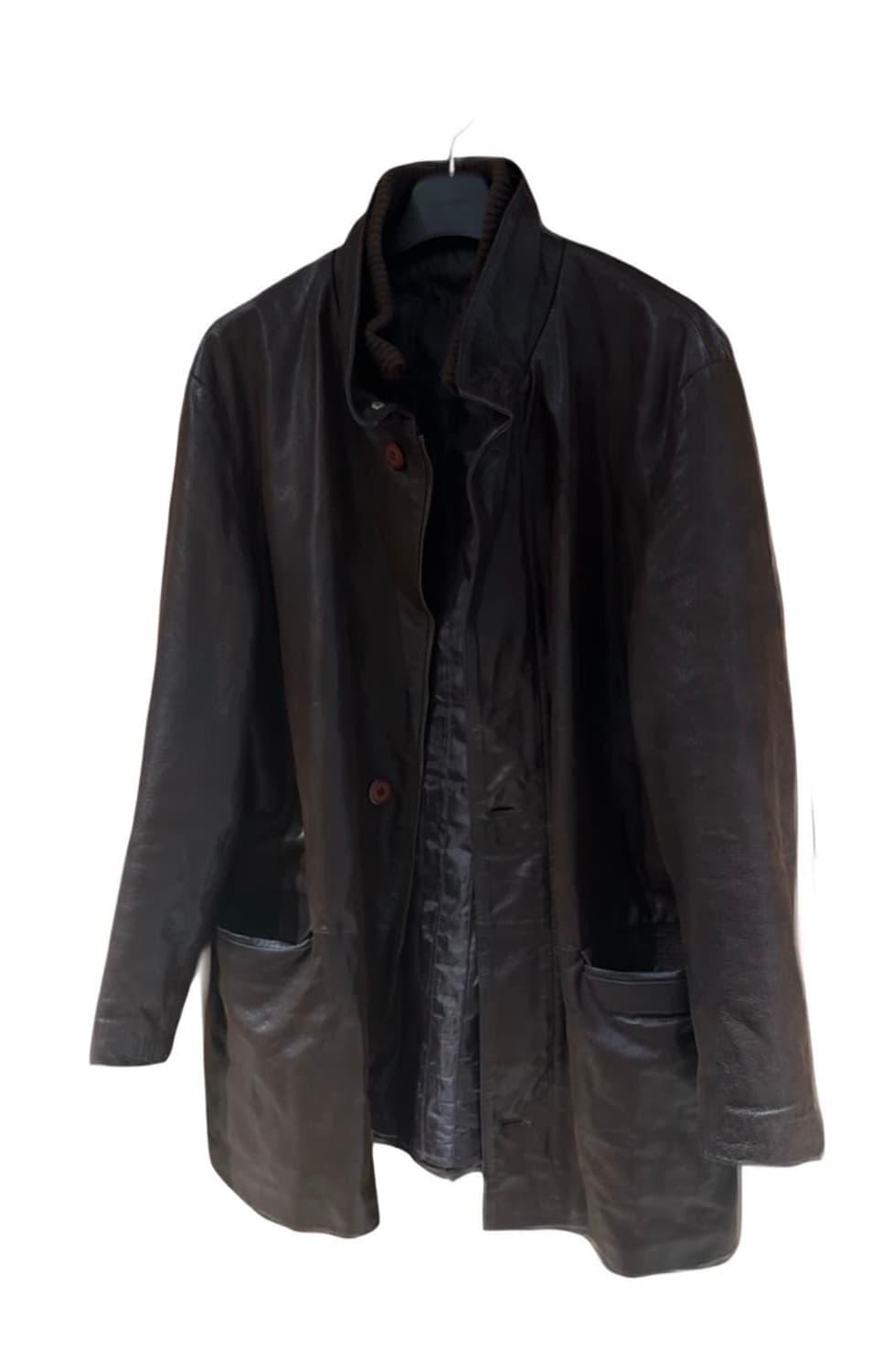 브라운 레더 카코트 상품이미지1