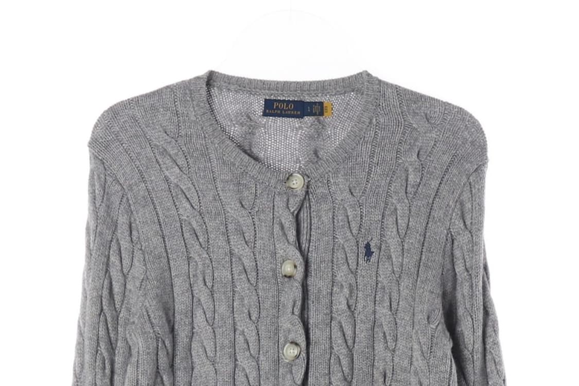 폴로 랄프로렌 울 캐시미어 케이블 가디건 L 상품이미지3