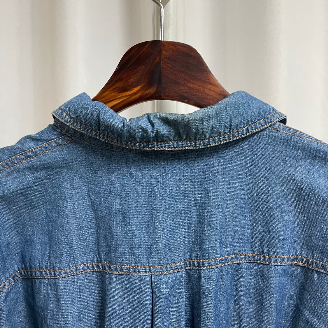 일본 빈티지 데님 롱원피스 상품이미지9