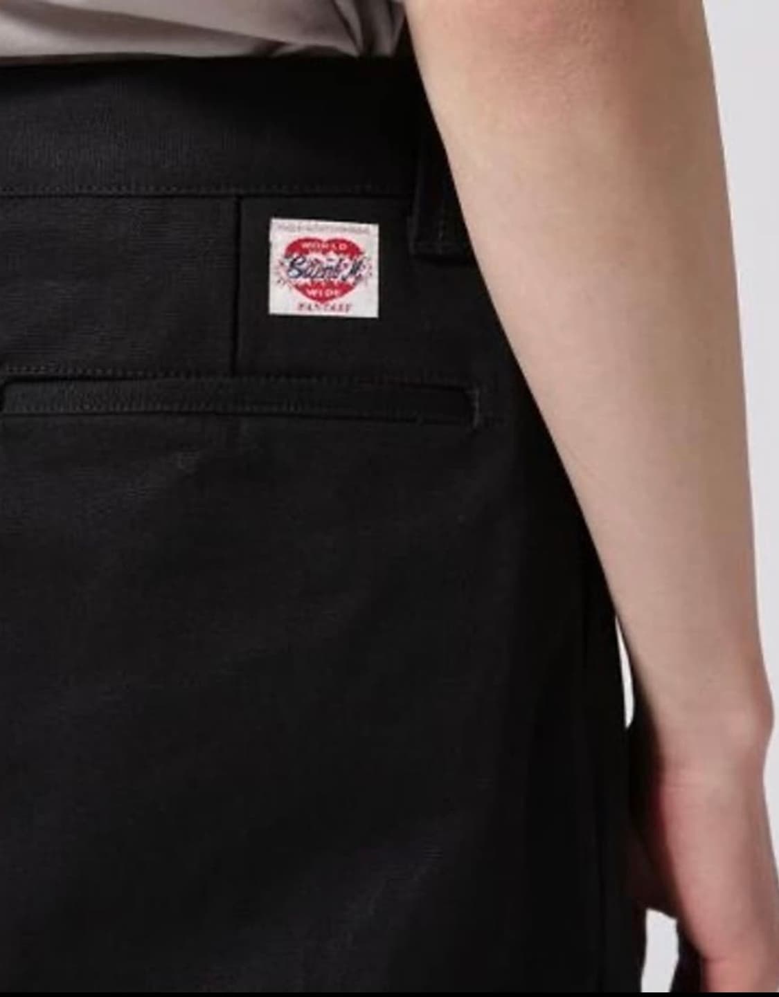 세인트미카엘 와이드 워크팬츠 블랙 상품이미지6