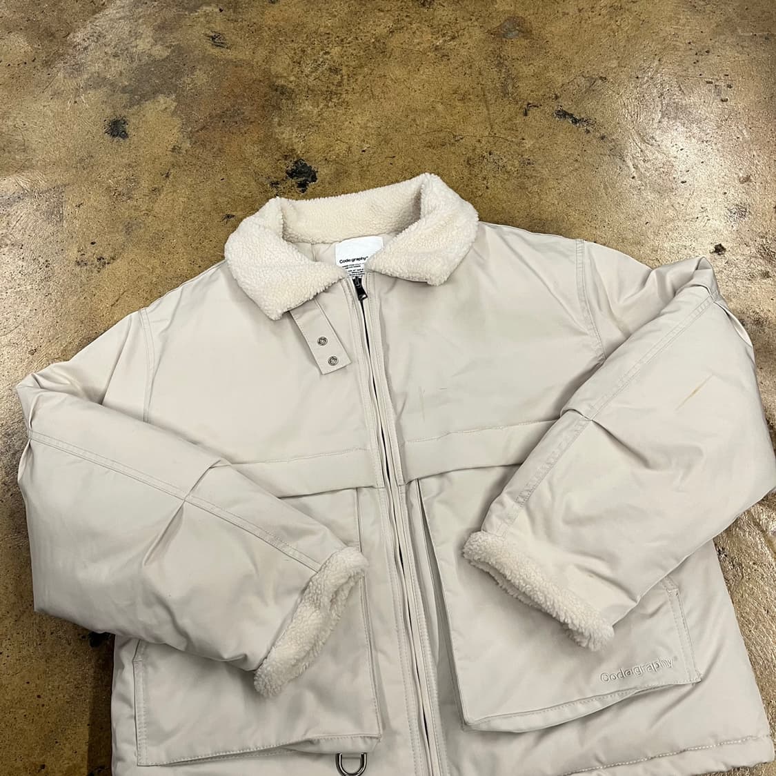 [정품/L] 코드그라피 덤블 숏패딩 아이보리 b17 상품이미지1