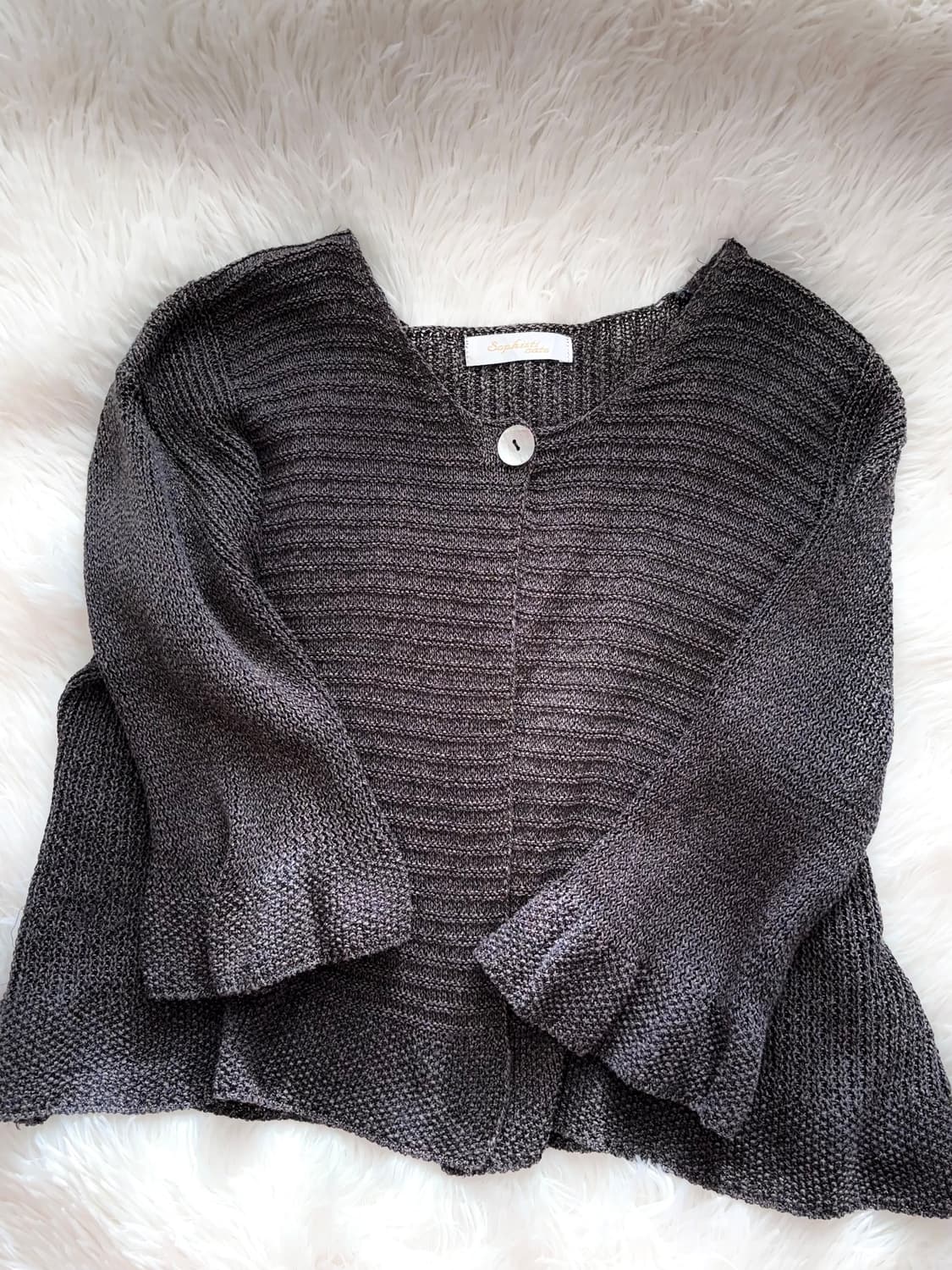 사와코 케이프 니트가디건 상품이미지3