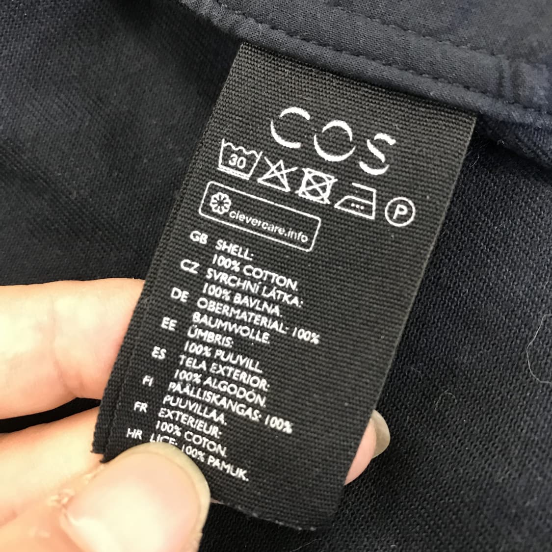 COS 코스 가먼트 워크자켓 다크네이비 [M] 상품이미지5