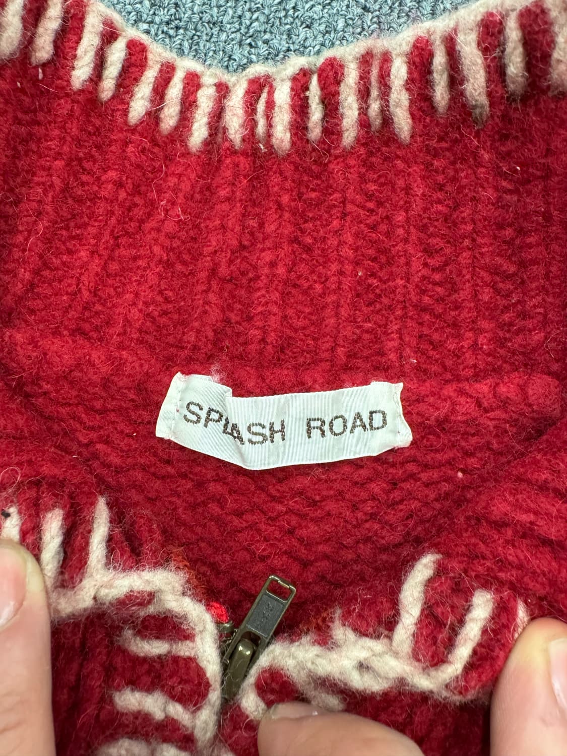 Japanese vintage 여성 니트집업 자켓 상품이미지3