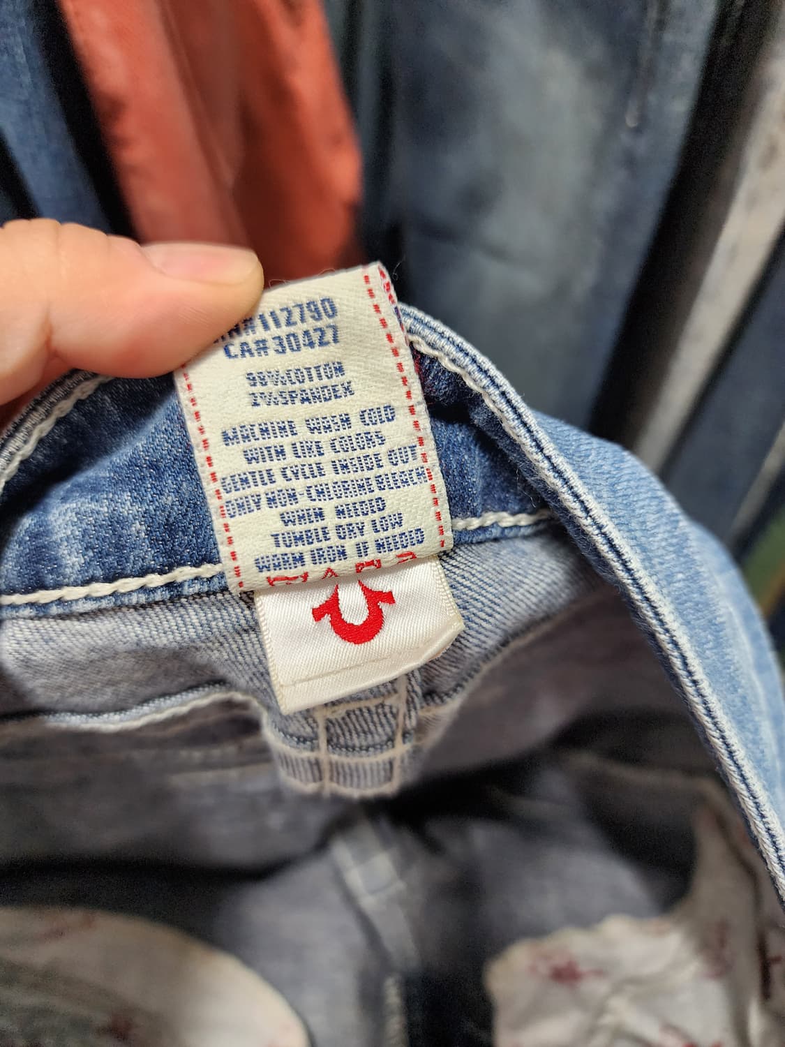 트루릴리전 큐빅디테일 HI-RISE BOOT 부츠컷 데님 상품이미지7