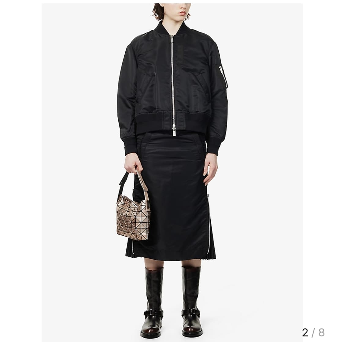 사카이 여성 나일론 플리츠 패딩 스커트 2 상품이미지3