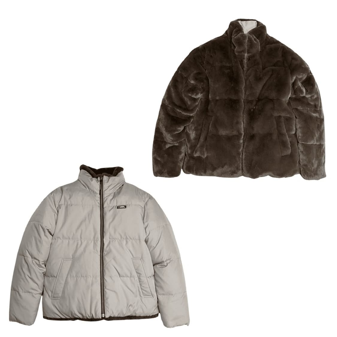 NATIONAL GEOGRAPHIC 슬로스 페이크퍼 리버시블 구스다운 M 상품이미지1