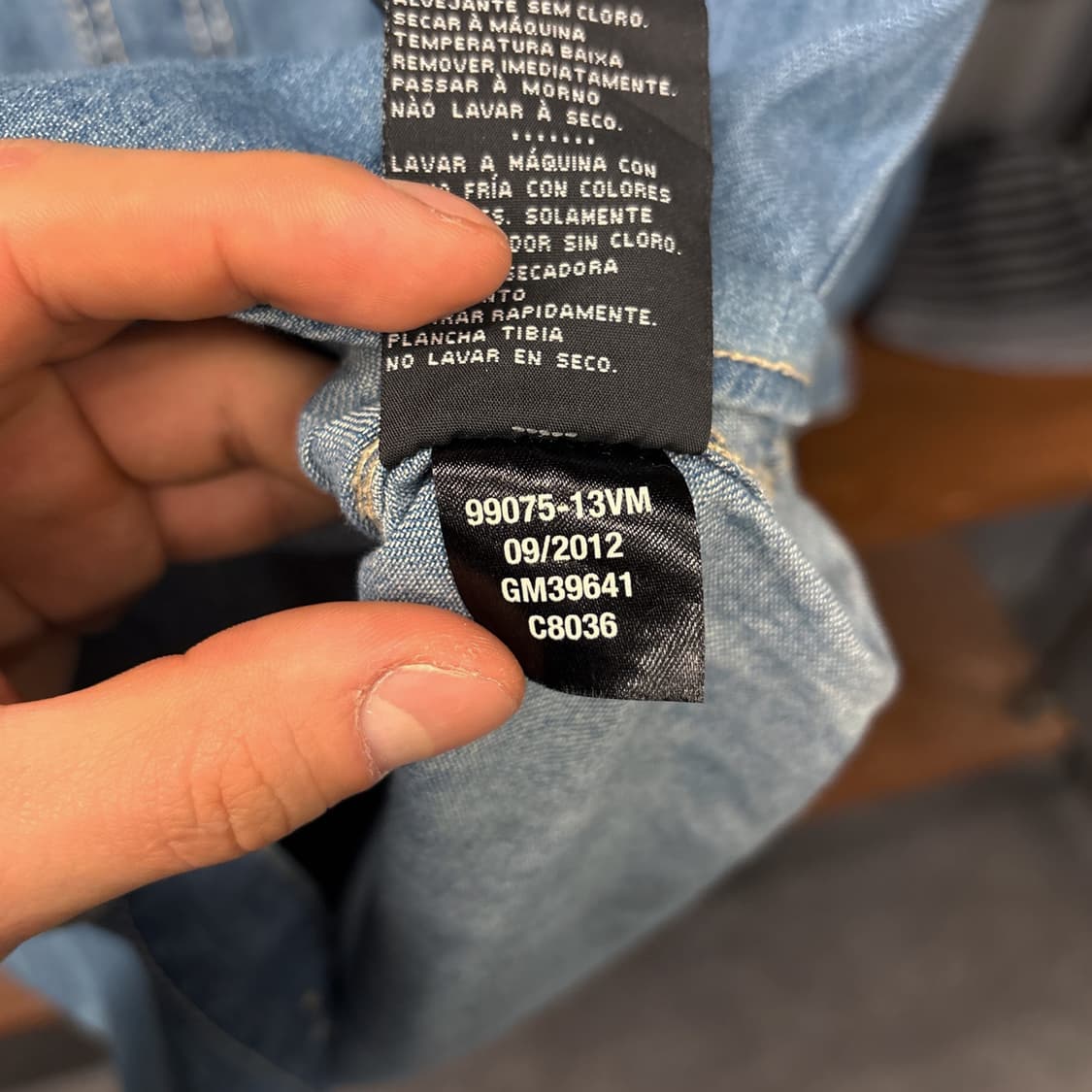 00s 할리데이비슨 플레임쉴드 엠브로이드 데님셔츠 N1053 상품이미지10