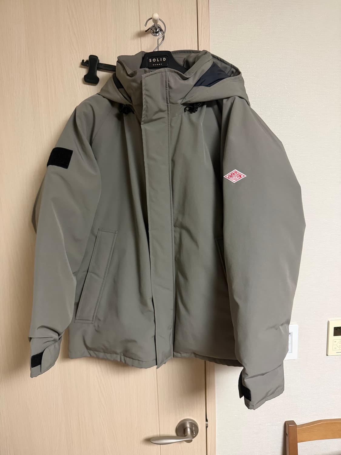 단톤 후드 패딩 자켓 상품이미지2