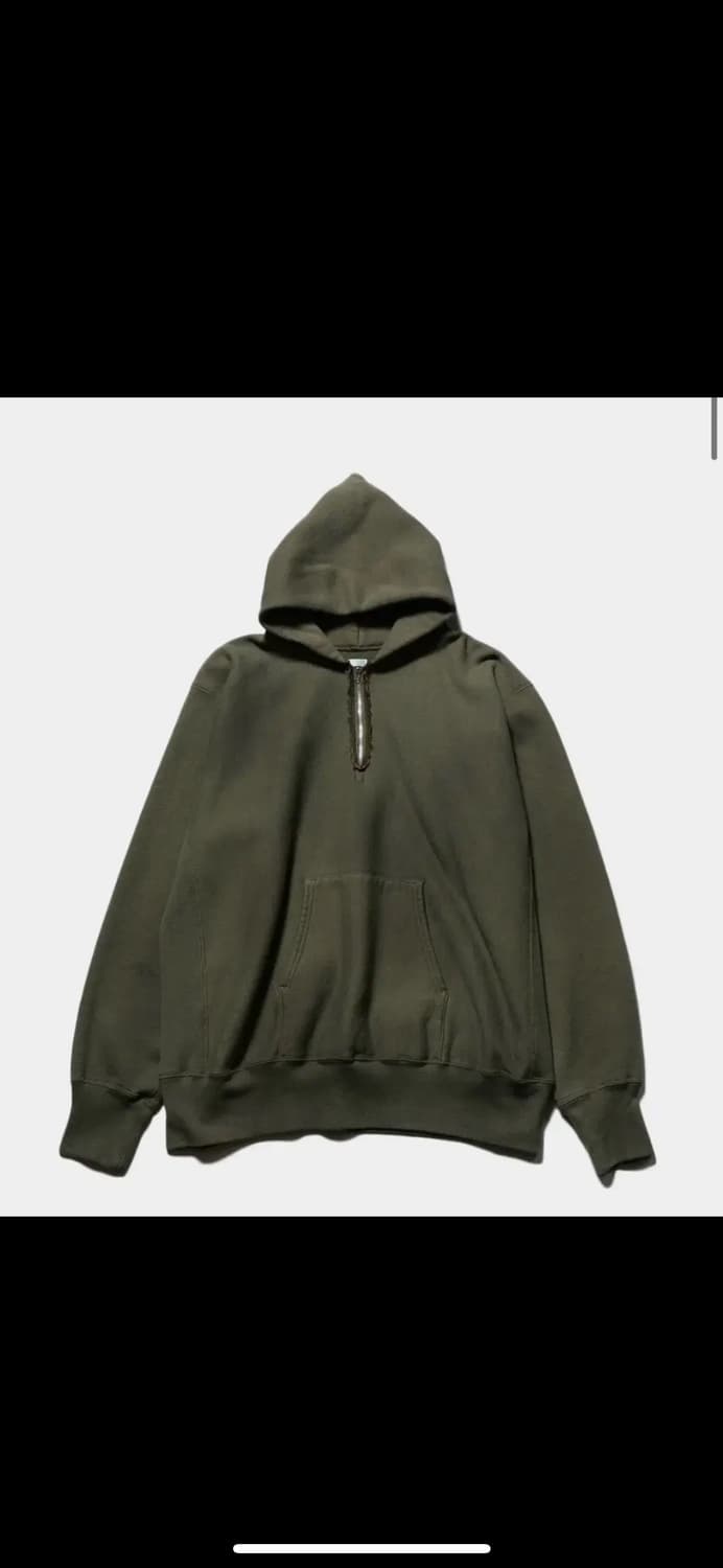 아프레쎄 a.presse 하프 후드 집업 올리브 3 상품이미지2