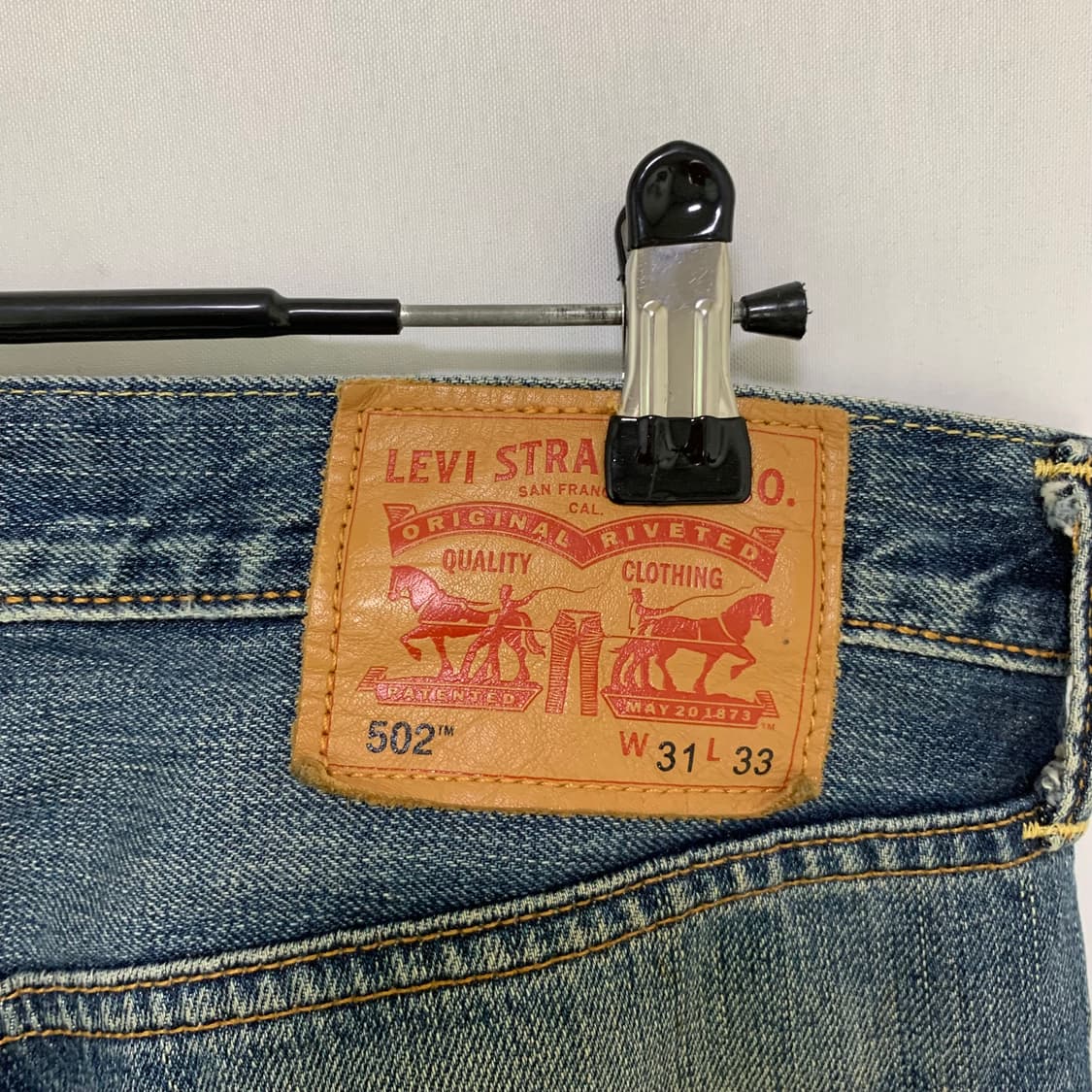 리바이스 502 데저트 캣워싱 빈티지 데님팬츠 중청 31-32인치 상품이미지5