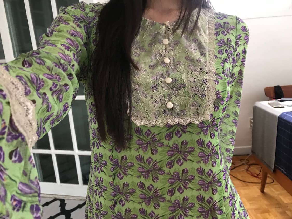 vintge pattern lace one-piece 상품이미지2