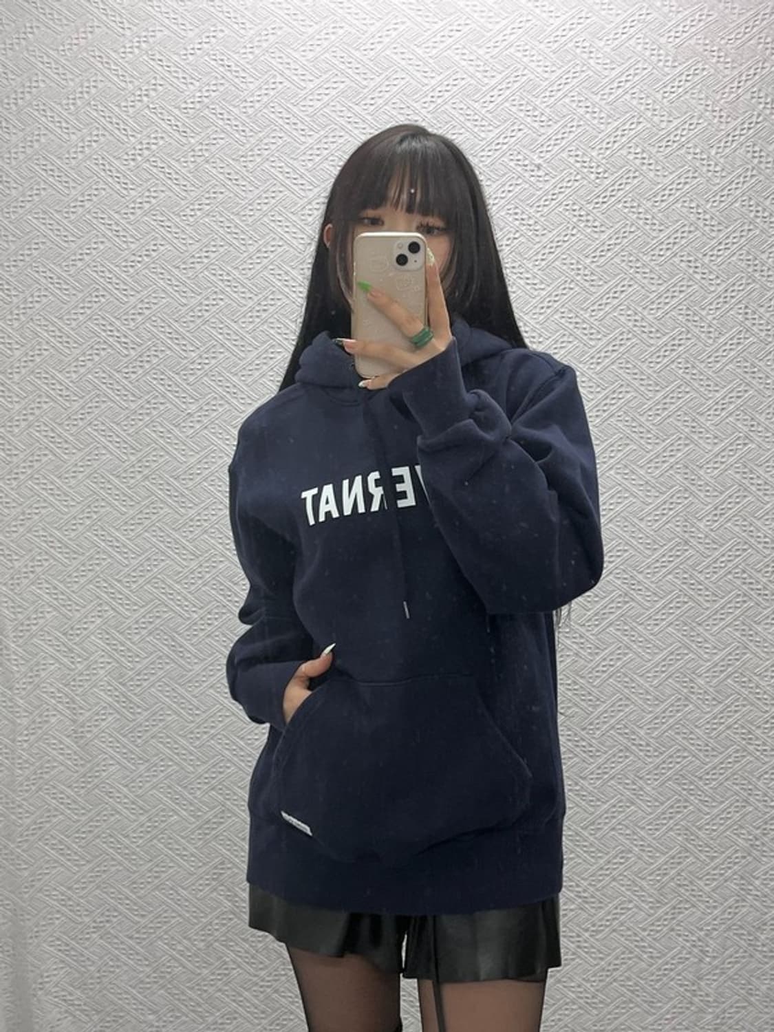 커버낫 올드스쿨 레트로 빈티지 스펠로고 후드티 L C09342 상품이미지2