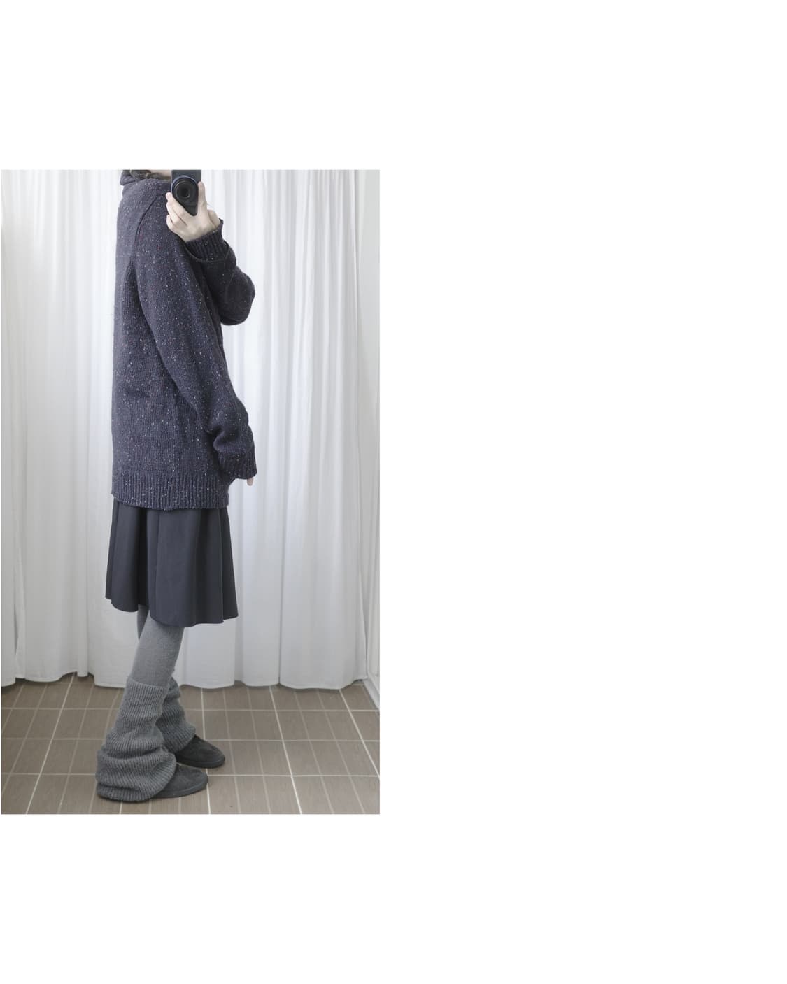 Beams navy cardigan 상품이미지4