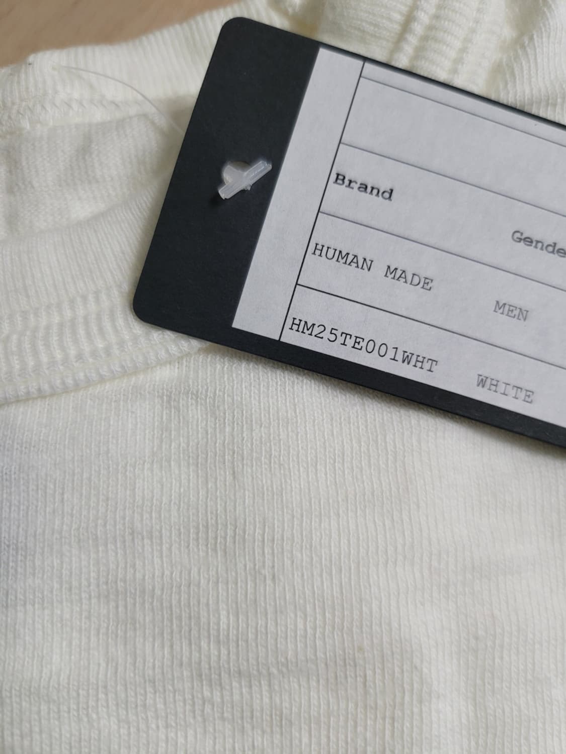 (새상품/L) 휴먼메이드 그래픽 티셔츠 #01 화이트 - 하트 로프 로고 상품이미지6