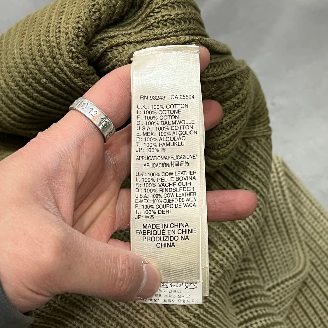  디젤 워시드 니트 가디건 y15423 상품이미지7