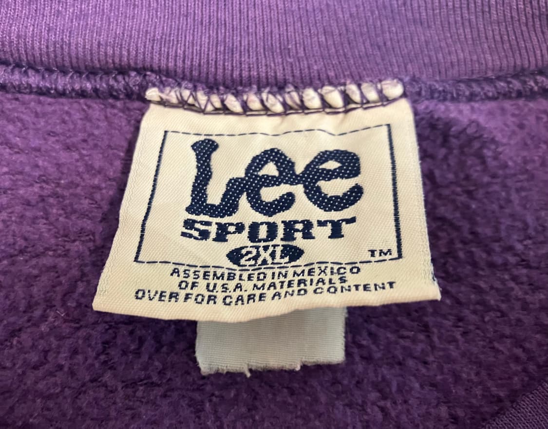 빈티지 90s Lee Sport 리 스포츠 퍼플 스웻셔츠 XXL 상품이미지2
