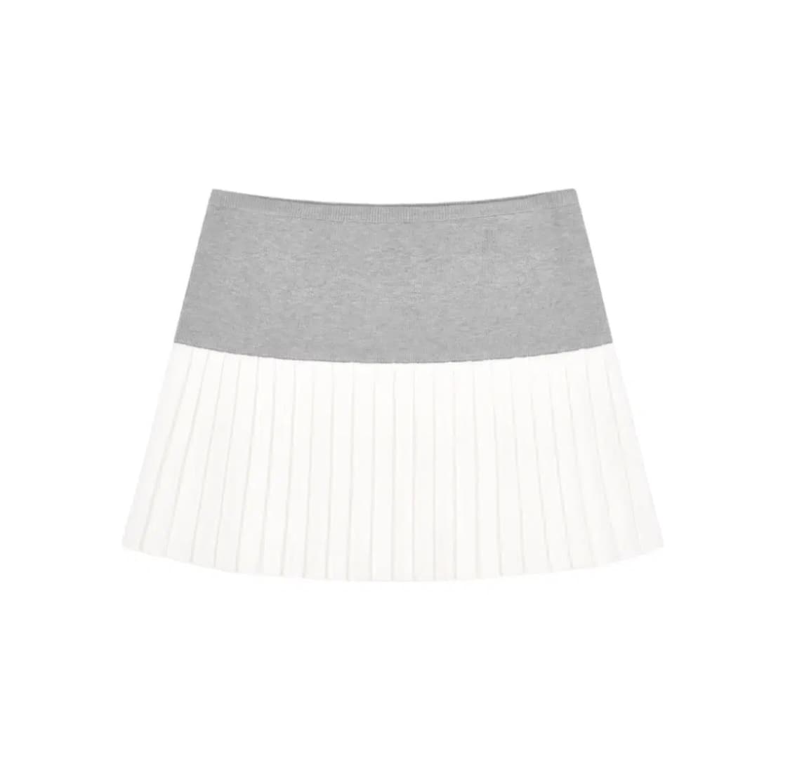 클리시어 Churro knit pleated skirt 플리츠 스커트 상품이미지1
