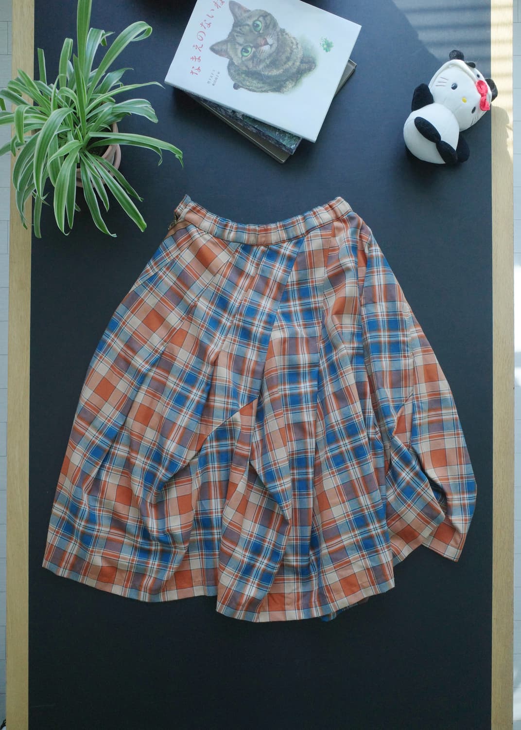 메르시보꾸 체크 스커트 상품이미지1