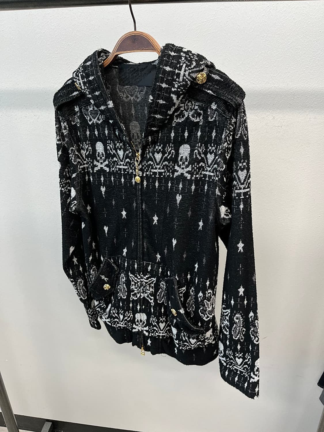 여) Roen 00s 벨벳 토끼 후드집업  상품이미지1