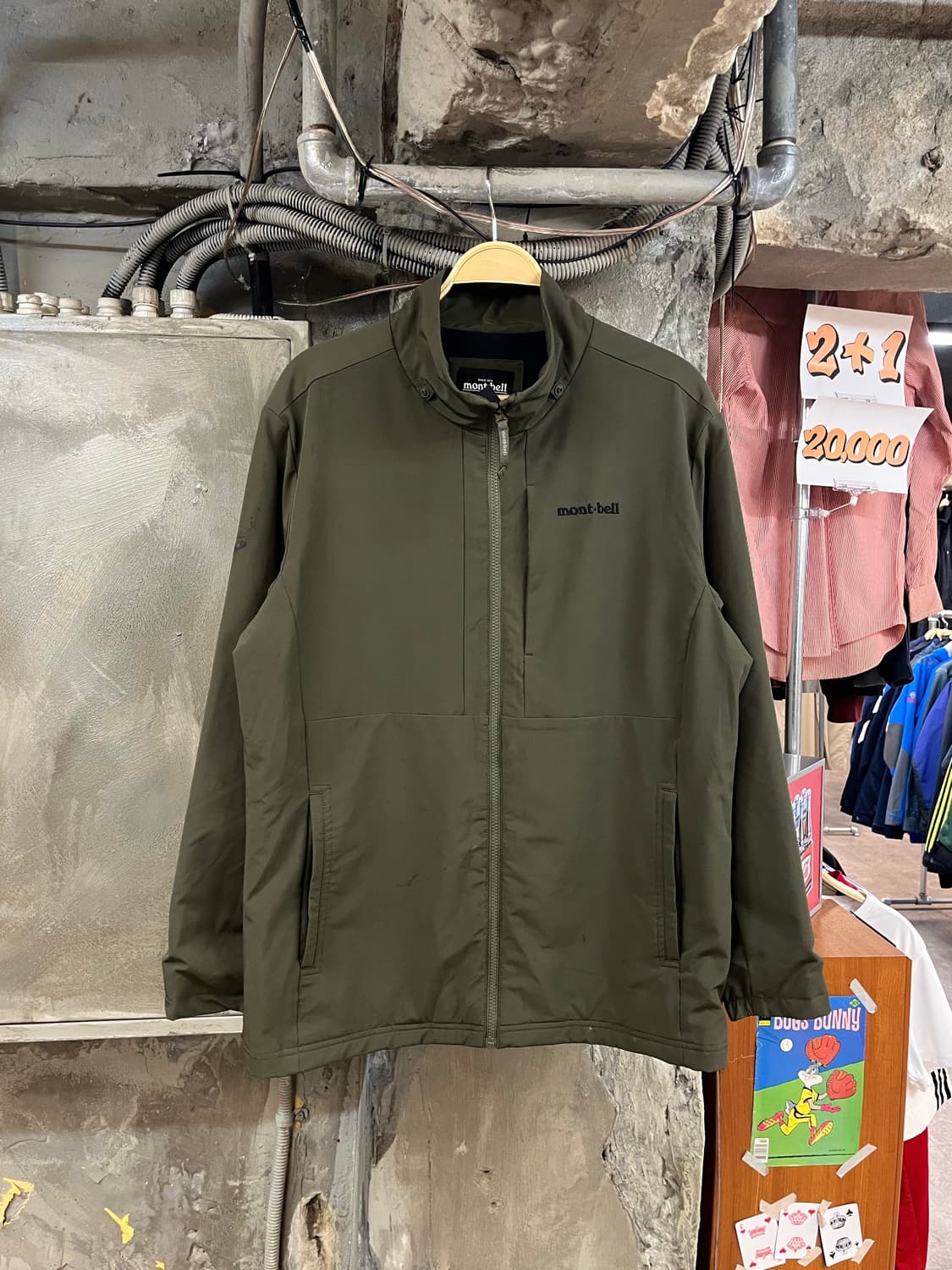 몽벨 바람막이 자켓 카키 110  #csz3014 상품이미지1