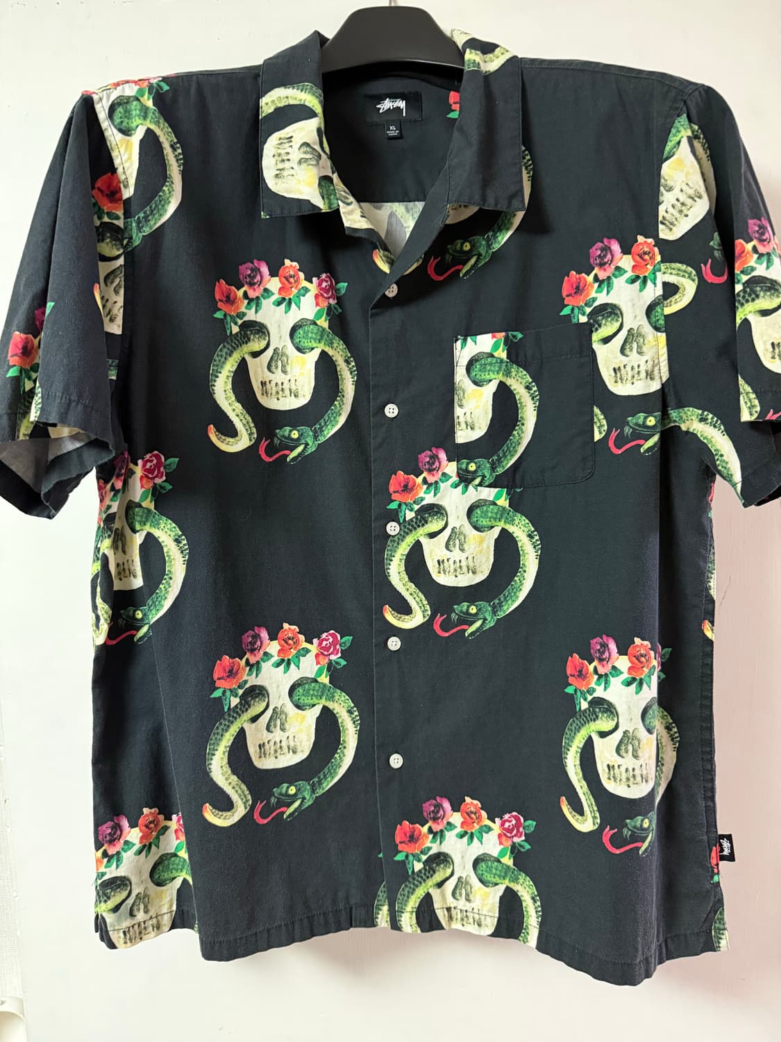 스투시 Stüssy Skull & Snake Shirt XL 상품이미지2