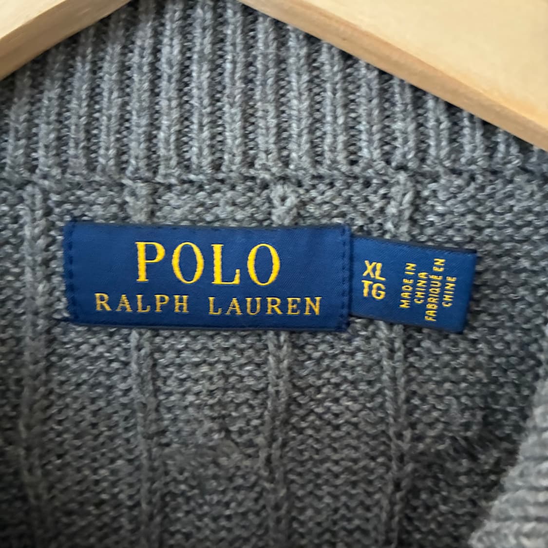 폴로 랄프로렌 신형 케이블 반집업 니트 상품이미지4