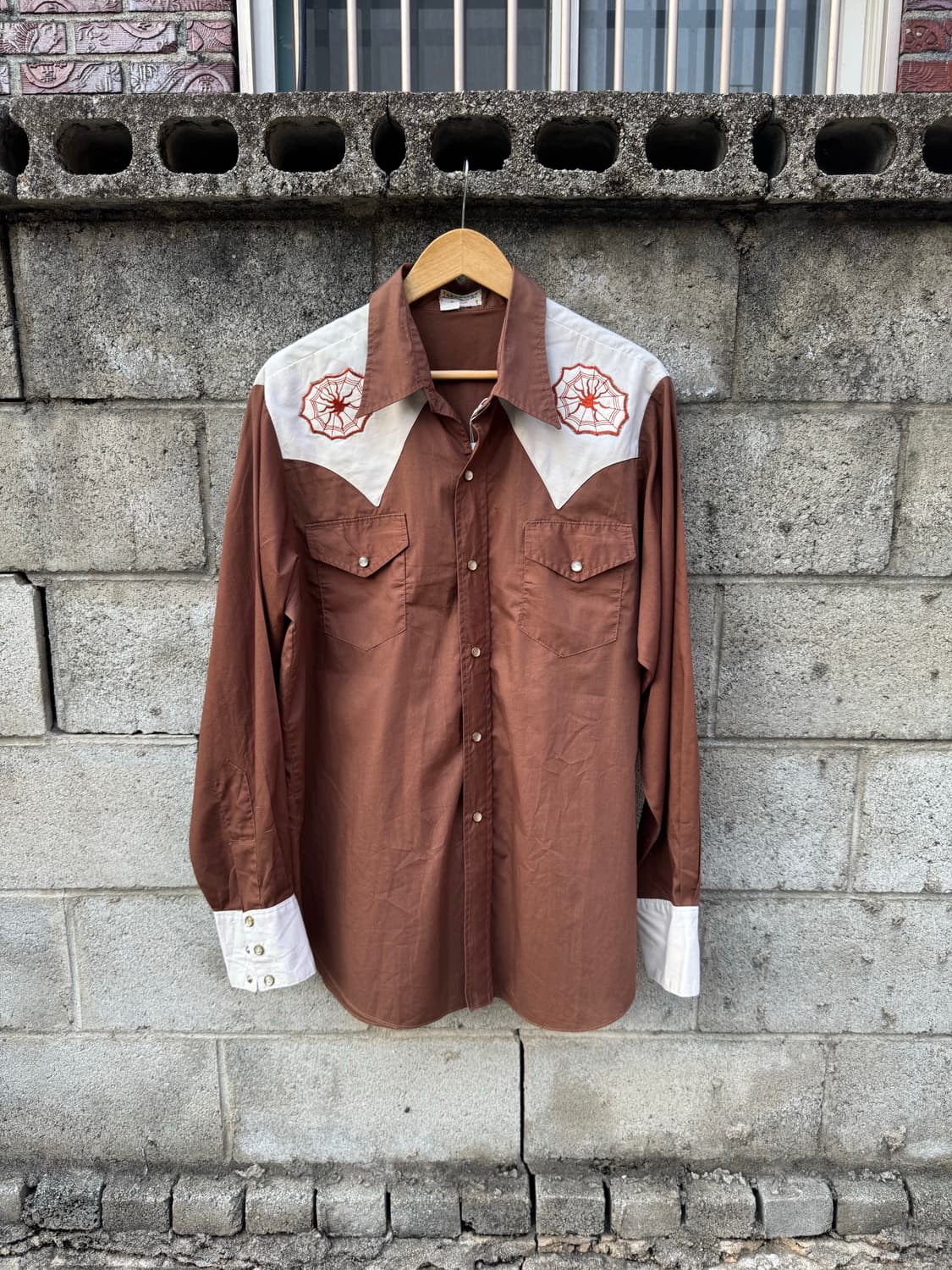 70s myrna snow 빈티지 자수 웨스턴 셔츠 상품이미지1