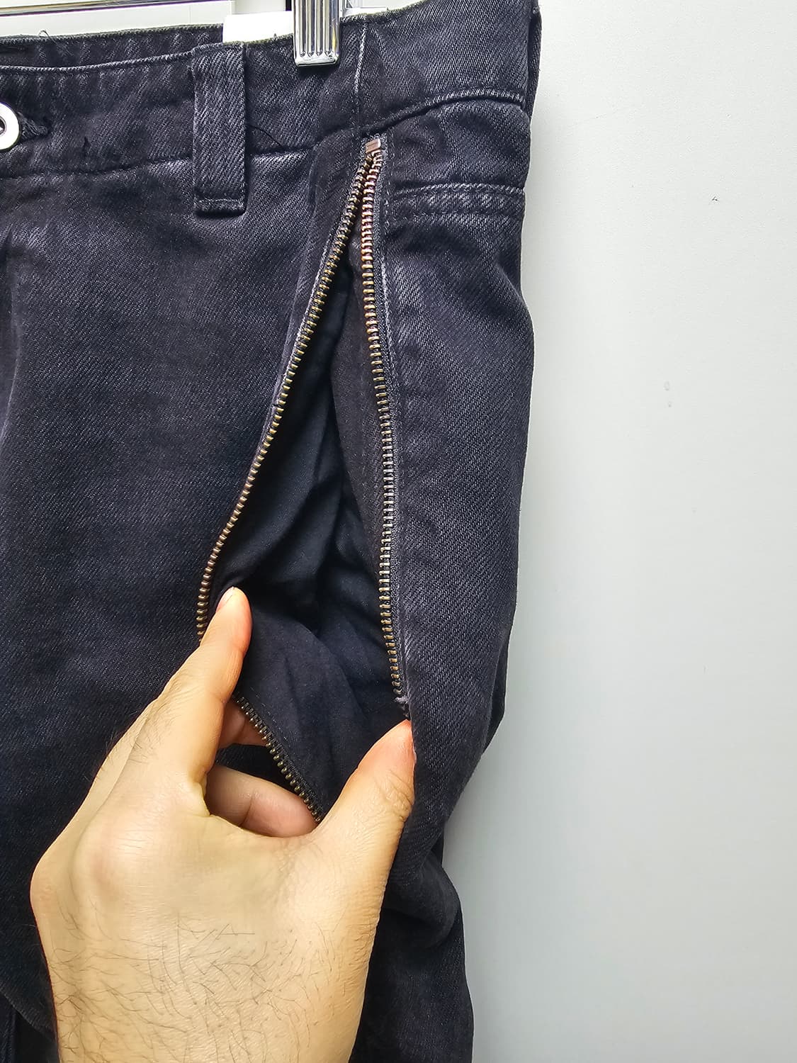 새상품 자라 플레어핏 지퍼 데님 팬츠 상품이미지7