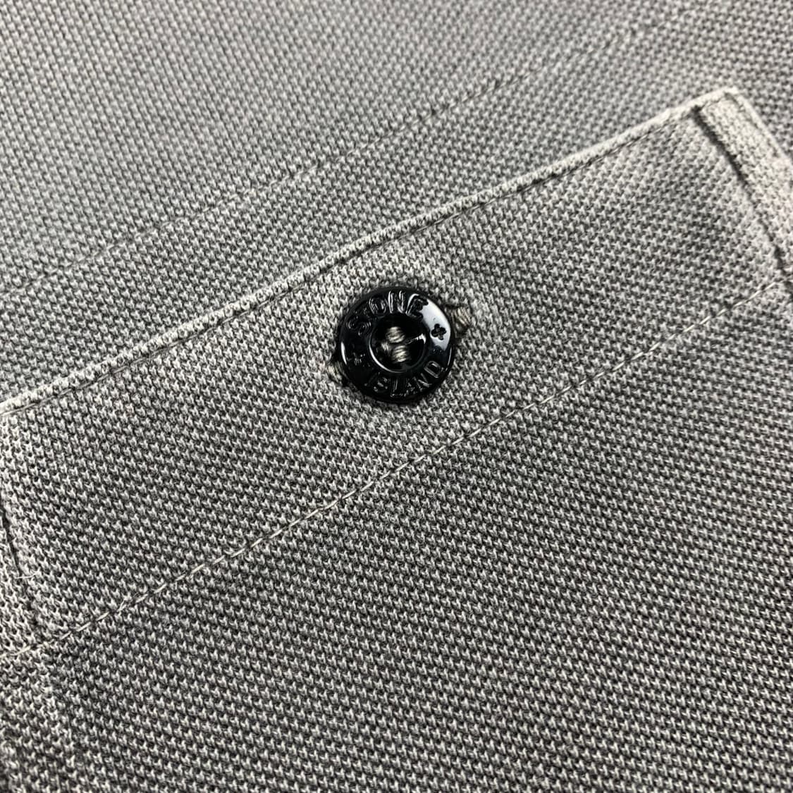 올드 스톤아일랜드 가먼트 다잉 원포켓 롱슬리브 티셔츠 그레이 상품이미지4