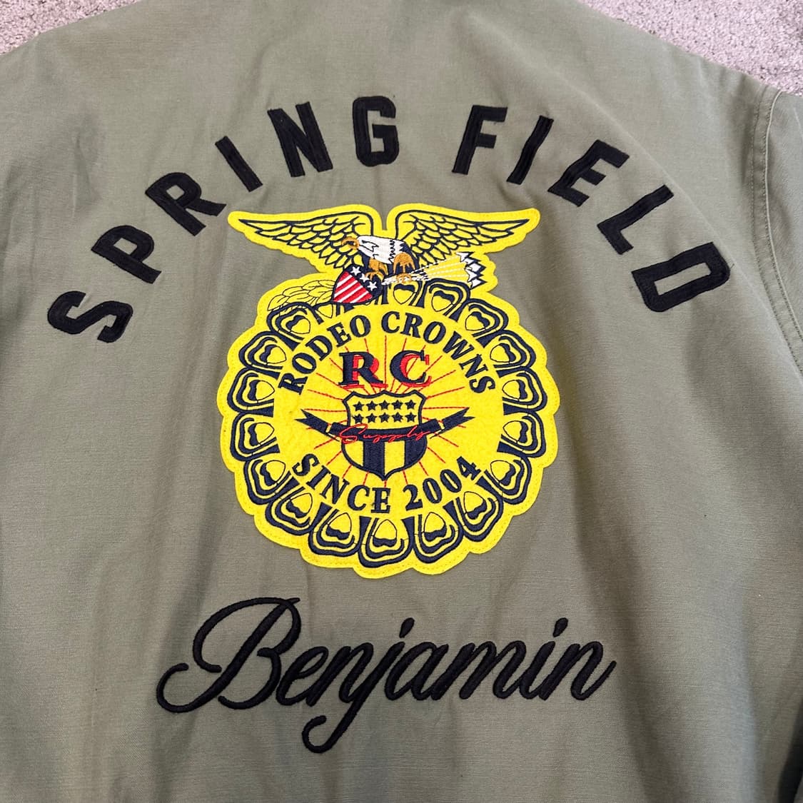 JPN 로데오크라운 카키 아메카지 블루종 자켓L 상품이미지8