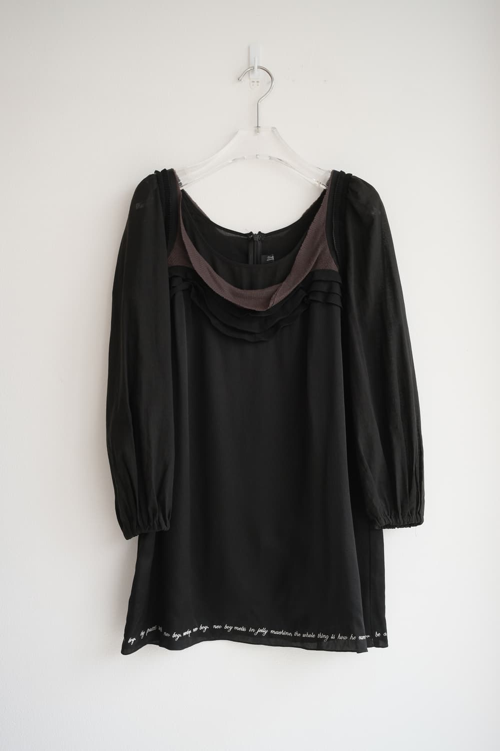 Lettering silk dress 상품이미지6