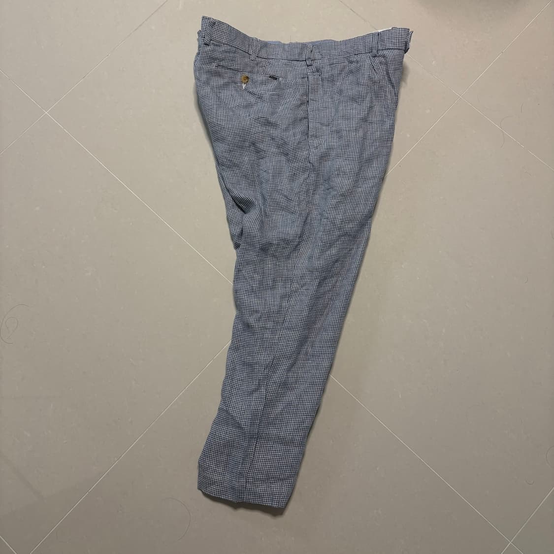 정품 폴로 랄프로렌 린넨 팬츠 하운드체크 바지 40인치 상품이미지4