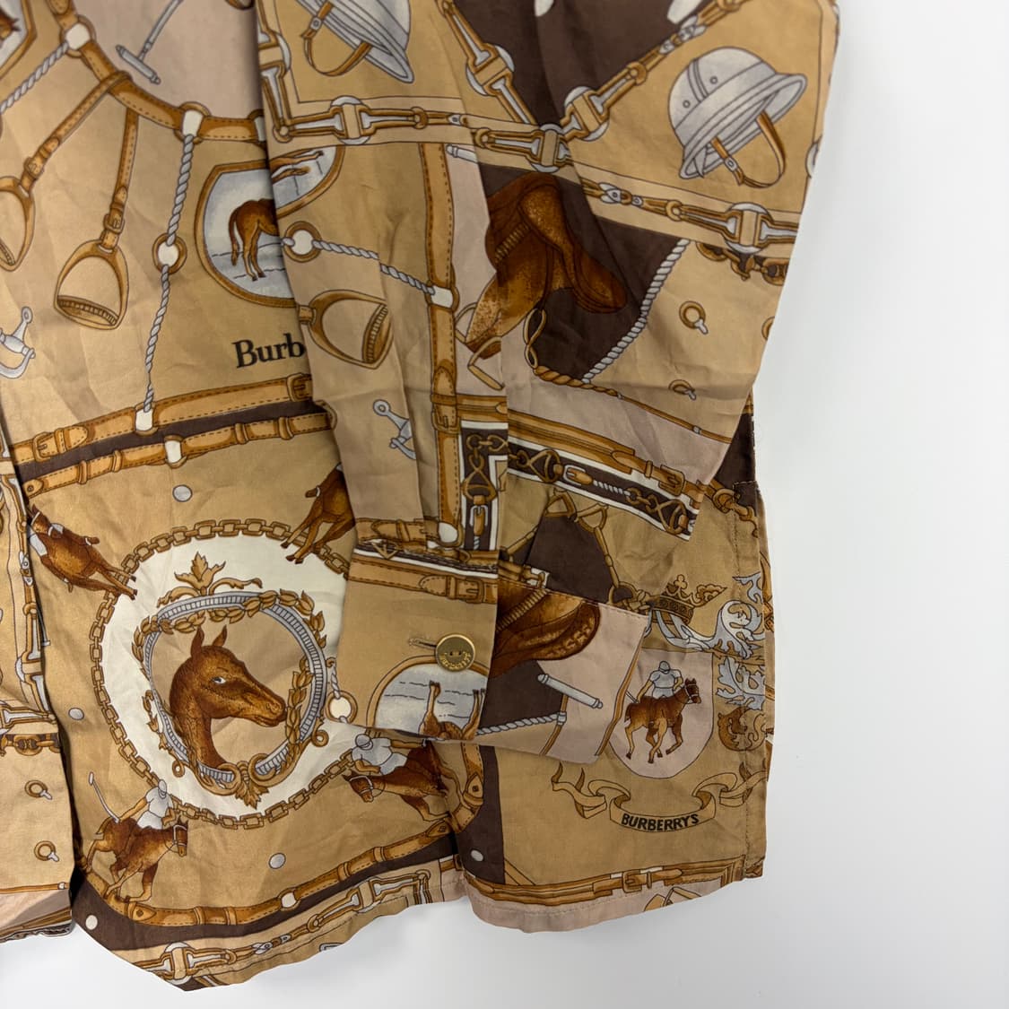 버버리 패턴 실크 셔츠 상품이미지5