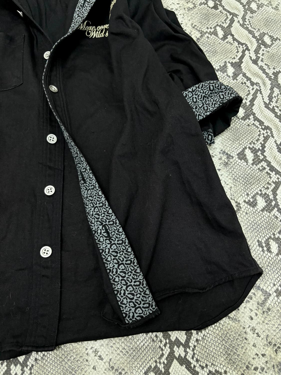 “M.C.D“ 00’s Design Black Leopard half S 상품이미지2