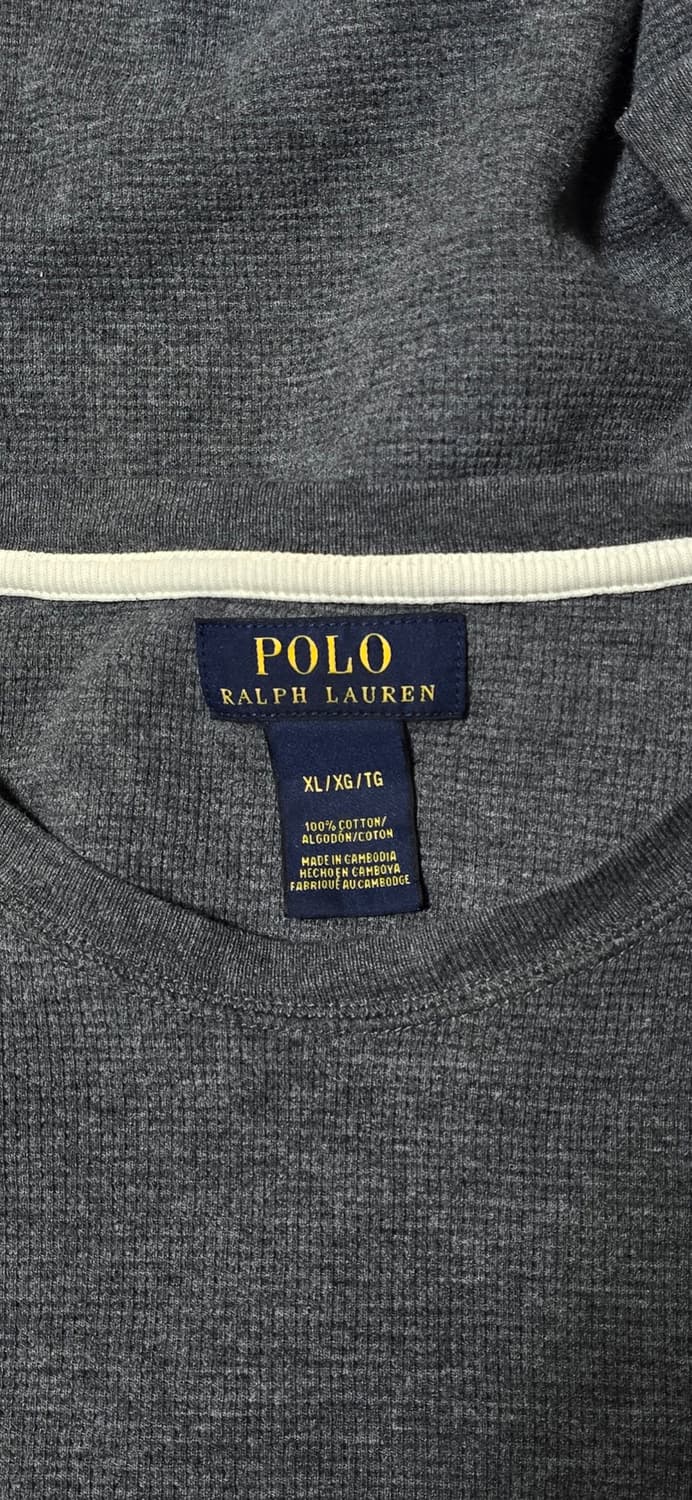 폴로 랄프로렌 남성 와플 긴팔 티셔츠 XL 상품이미지3