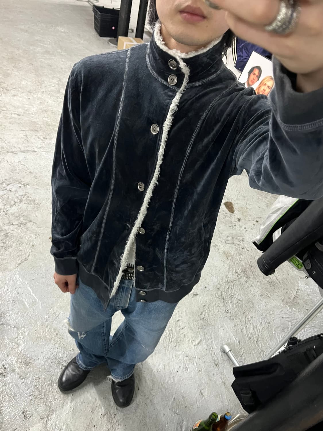 Comme Ca Walk boa cardigan 상품이미지3