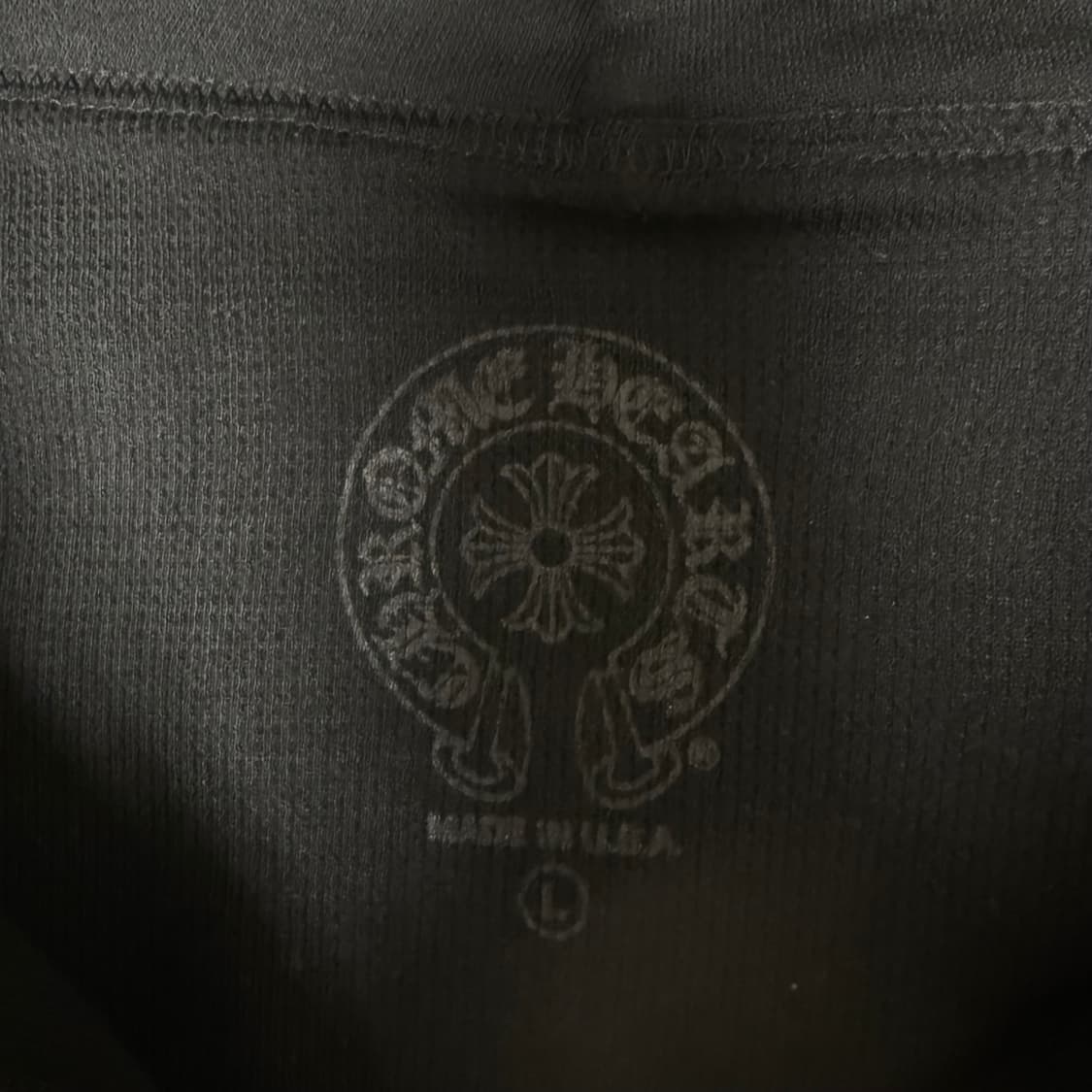 {클로젯}[L][새상품급 신형]크롬하츠 홀스슈 플로랄 헤비웨이트 후드집업 상품이미지8