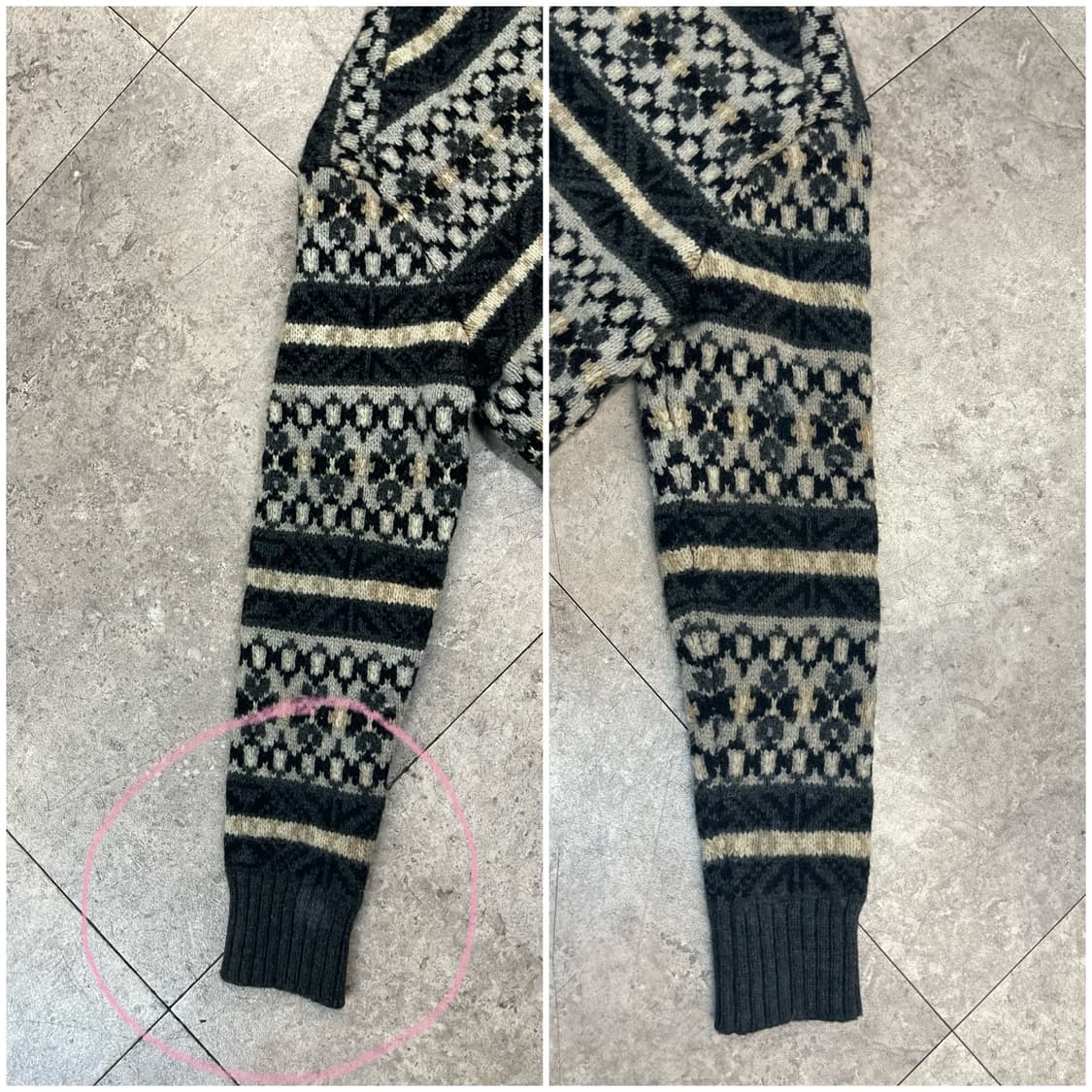 제이크루 패턴 램울 니트 차콜 M #csz2796 상품이미지8