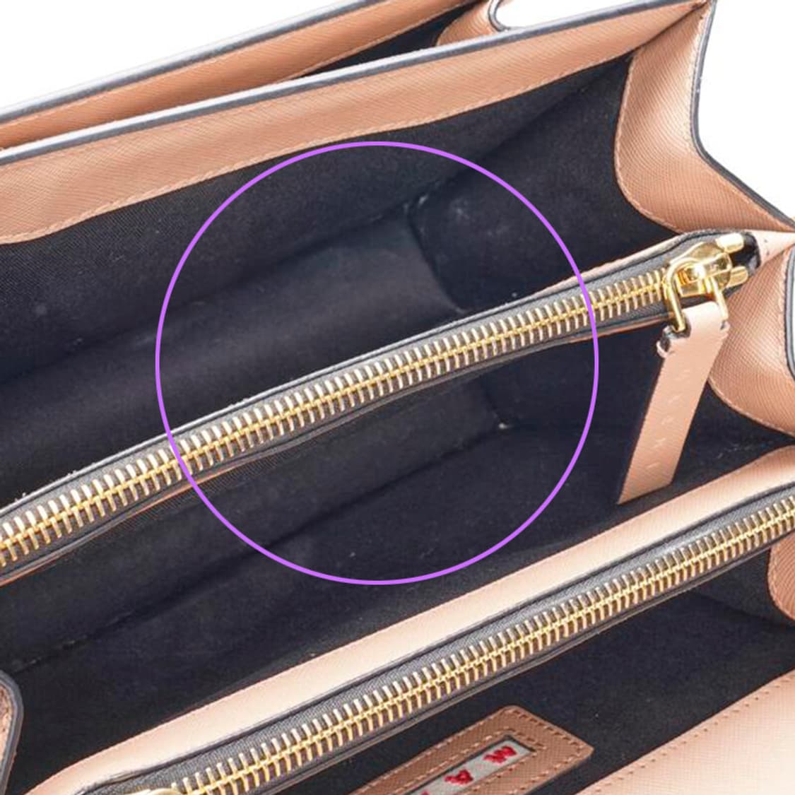 (중고) 마르니 베이지 사피아노 트렁크 미듐 숄더백 상품이미지10