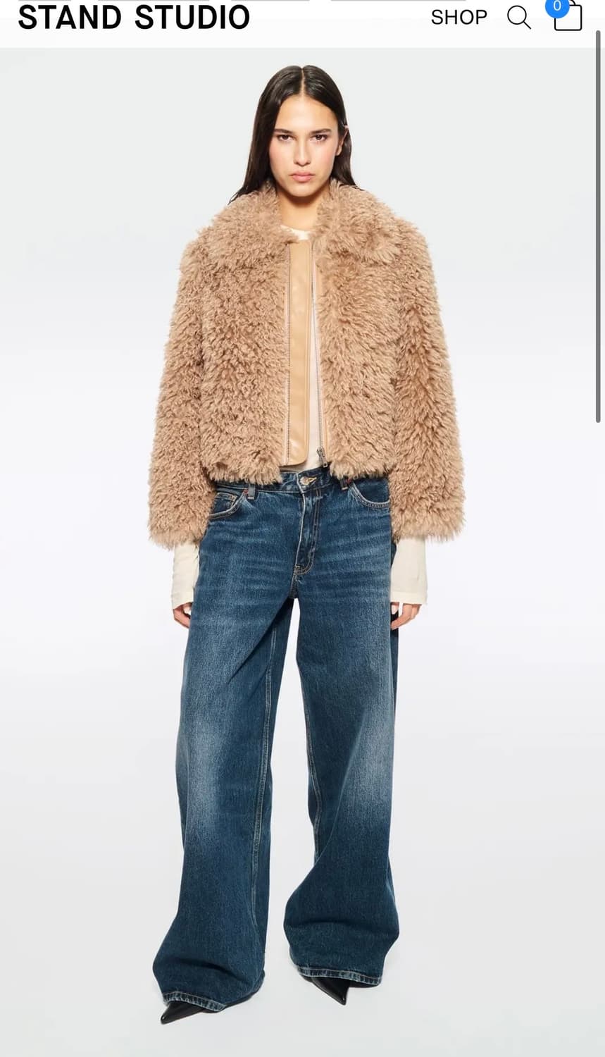 스탠드 스튜디오 퍼 재킷 상품이미지6